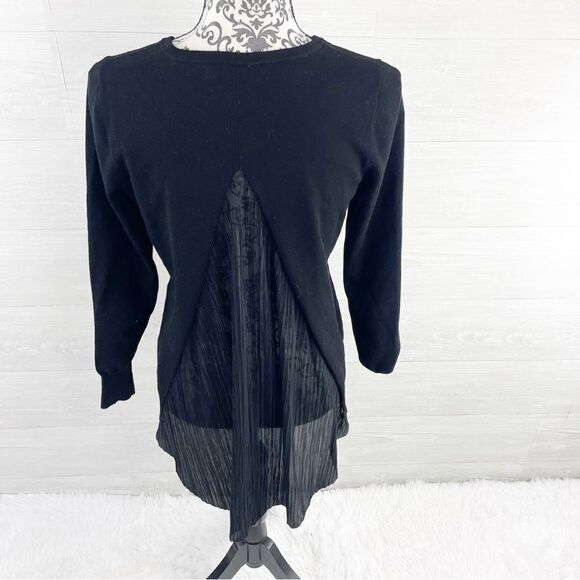 Karen Millen Chiffon Open Back High Low Sweater - Picture 5 of 10